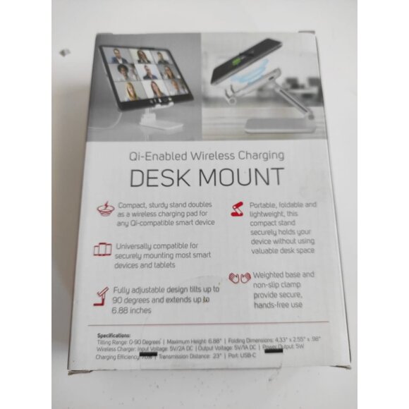 Packard Bell Wireless Charging Desk Mount Phone & Tablet Stand Gift-Ready - Picture 4 of 12